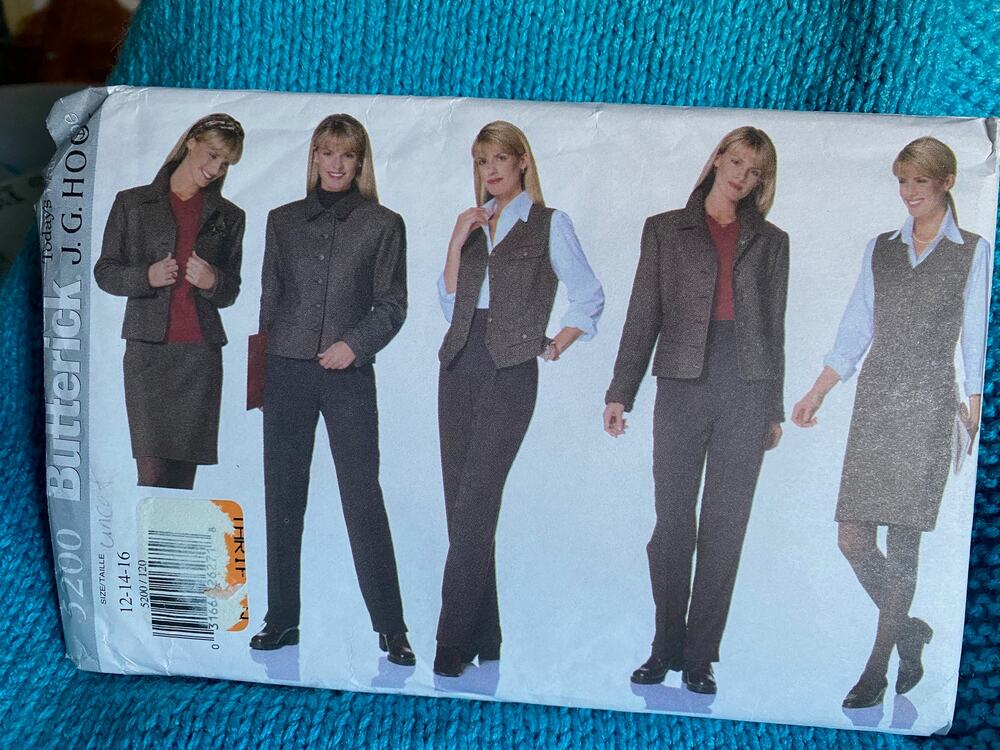 Butterick Sewing pattern 5200 womens suit skirt pant sz 12 14 16